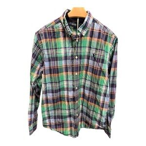 Ralph Lauren Boys Classic Fit Plaid Button Down‎ XL – Bold Multicolor